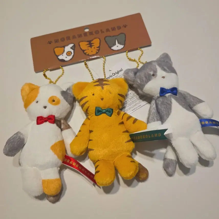 [BUNJANG] Sanrio Noranekoland Mascot Doll Set / 산리오 노라네코랜드 마스코트 인형 미니보스턴 파우치 가방 세트