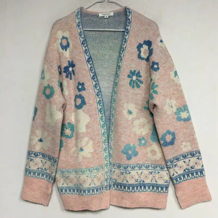 [BUNJANG] Thursday Island Floral Jacquard Cardigan S / 써스데이아일랜드 플라워 자카드 가디건 S