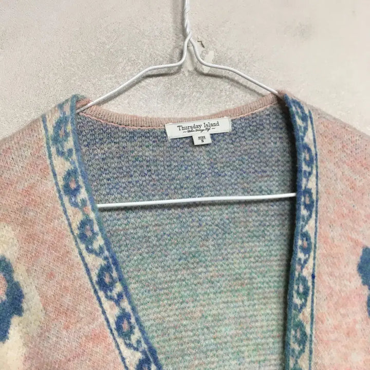 [BUNJANG] Thursday Island Floral Jacquard Cardigan S / 써스데이아일랜드 플라워 자카드 가디건 S