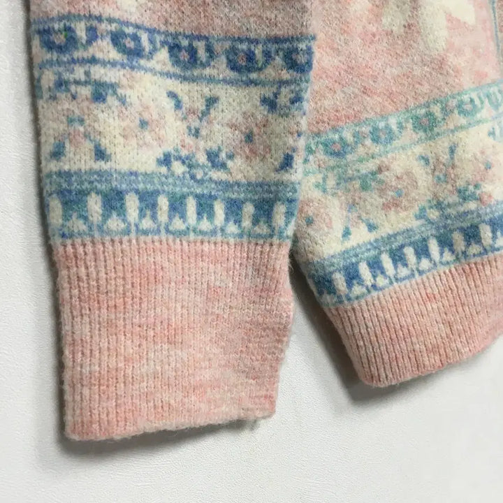 [BUNJANG] Thursday Island Floral Jacquard Cardigan S / 써스데이아일랜드 플라워 자카드 가디건 S