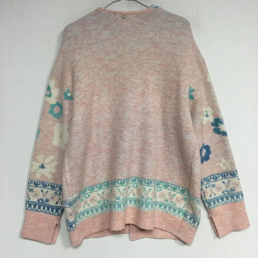 [BUNJANG] Thursday Island Floral Jacquard Cardigan S / 써스데이아일랜드 플라워 자카드 가디건 S