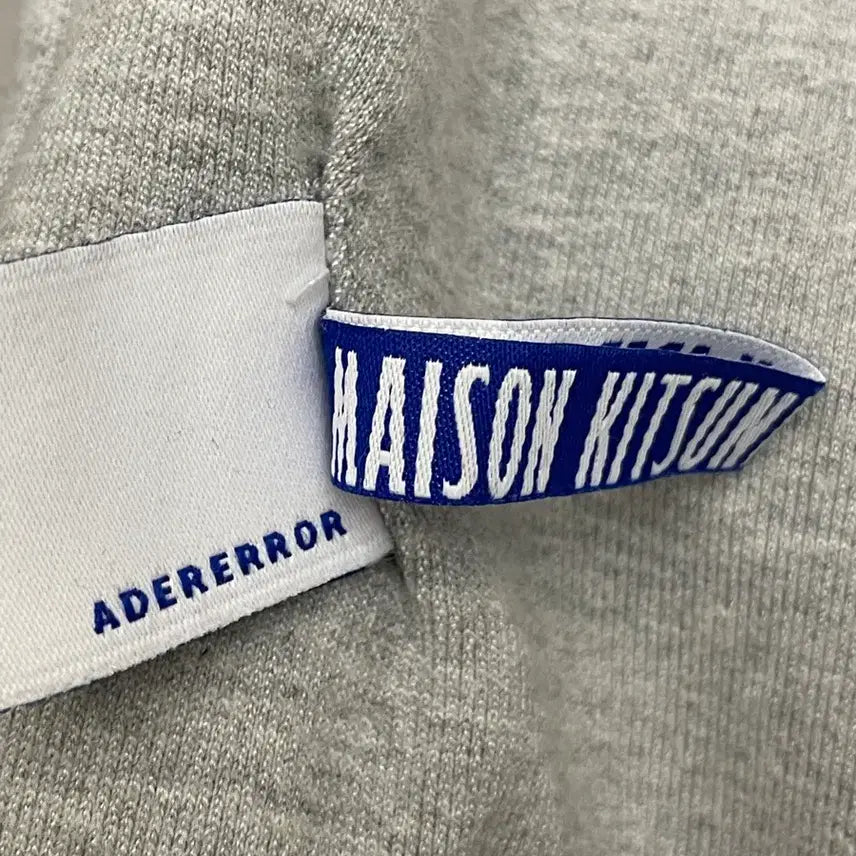 [BUNJANG] Ader Error Maison Kitsune Meditation Fox Sweatshirt / 아더에러 메종키츠네 메디테이션 폭스 스웻셔츠 그레이