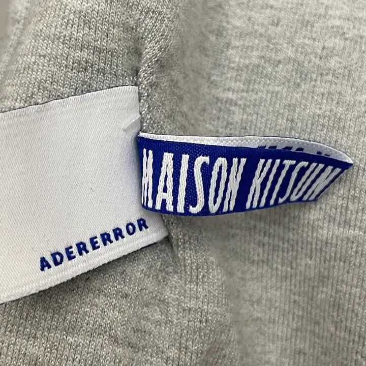 [BUNJANG] Ader Error Maison Kitsune Meditation Fox Sweatshirt / 아더에러 메종키츠네 메디테이션 폭스 스웻셔츠 그레이