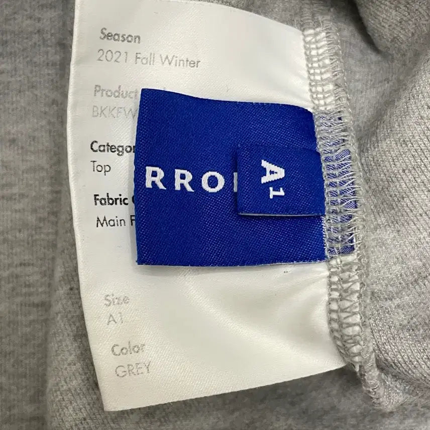 [BUNJANG] Ader Error Maison Kitsune Meditation Fox Sweatshirt / 아더에러 메종키츠네 메디테이션 폭스 스웻셔츠 그레이