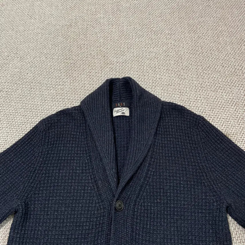 [BUNJANG] Daks Cashmere Shawl Collar Knit Cardigan / M 닥스 캐시미어 숄카라 니트 가디건 N.8988