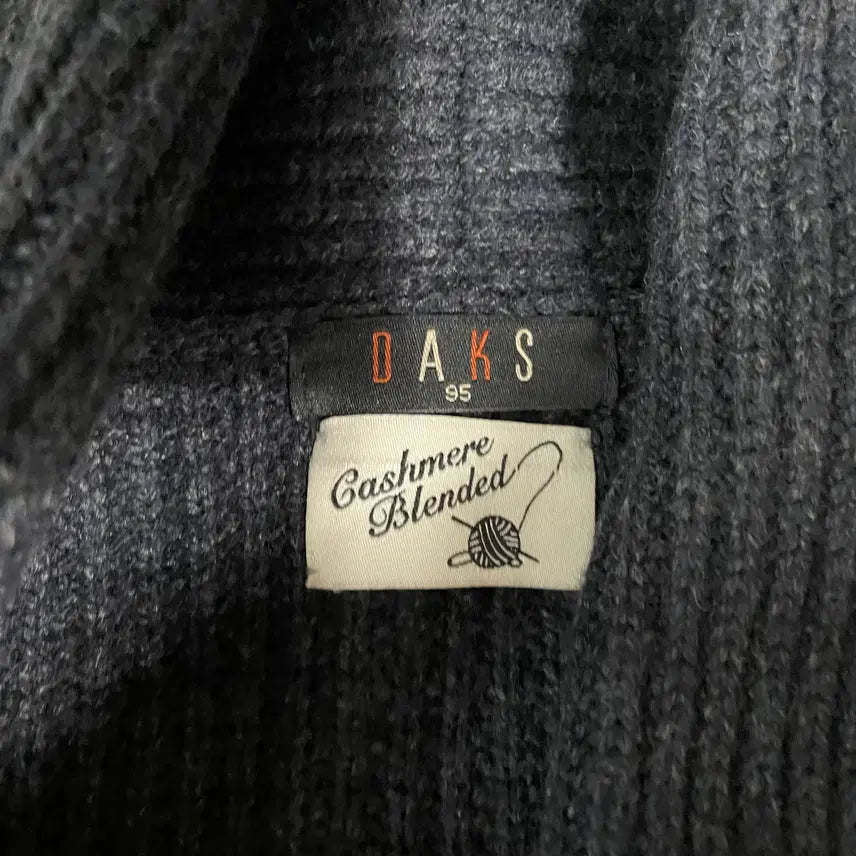 [BUNJANG] Daks Cashmere Shawl Collar Knit Cardigan / M 닥스 캐시미어 숄카라 니트 가디건 N.8988