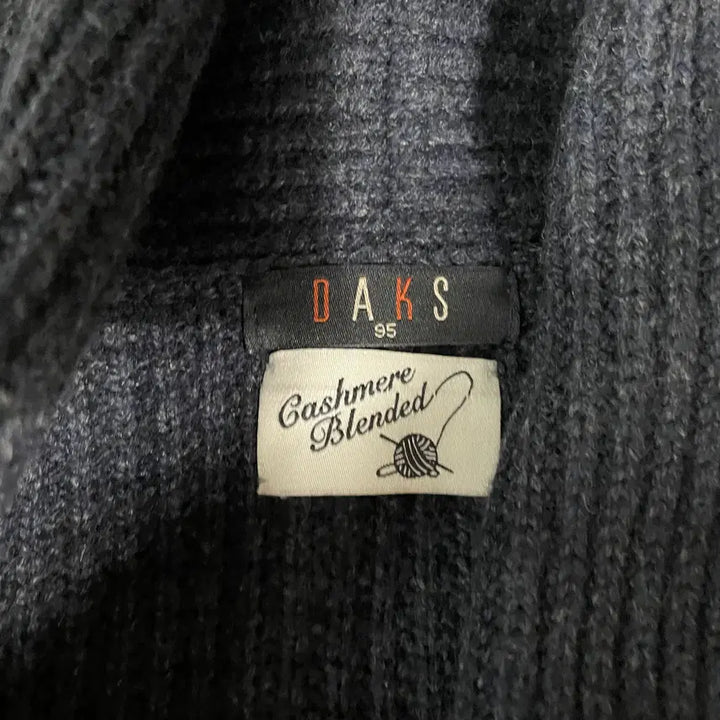 [BUNJANG] Daks Cashmere Shawl Collar Knit Cardigan / M 닥스 캐시미어 숄카라 니트 가디건 N.8988