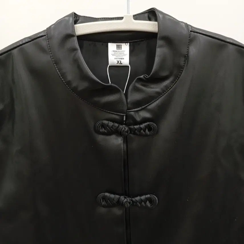 [BUNJANG] Leather Chinese Style Vest / 260318-09 가죽 중화풍 베스트