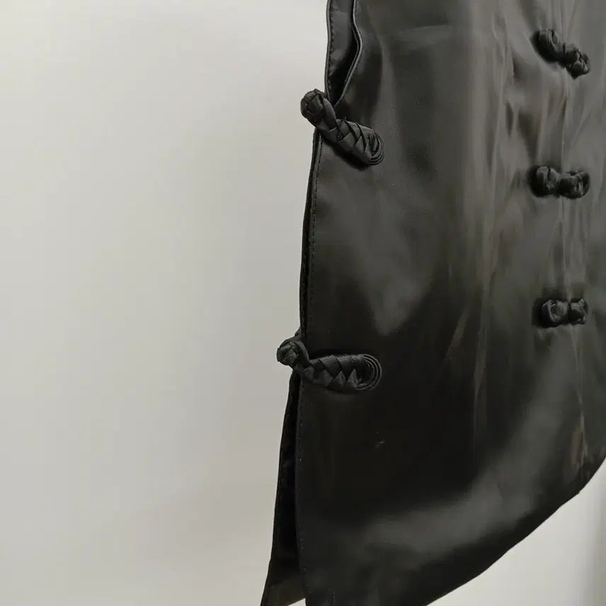 [BUNJANG] Leather Chinese Style Vest / 260318-09 가죽 중화풍 베스트