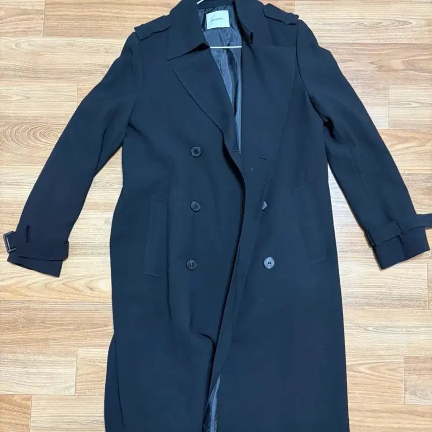 [BUNJANG] Black Trench Coat / 블랙 트렌치 코트