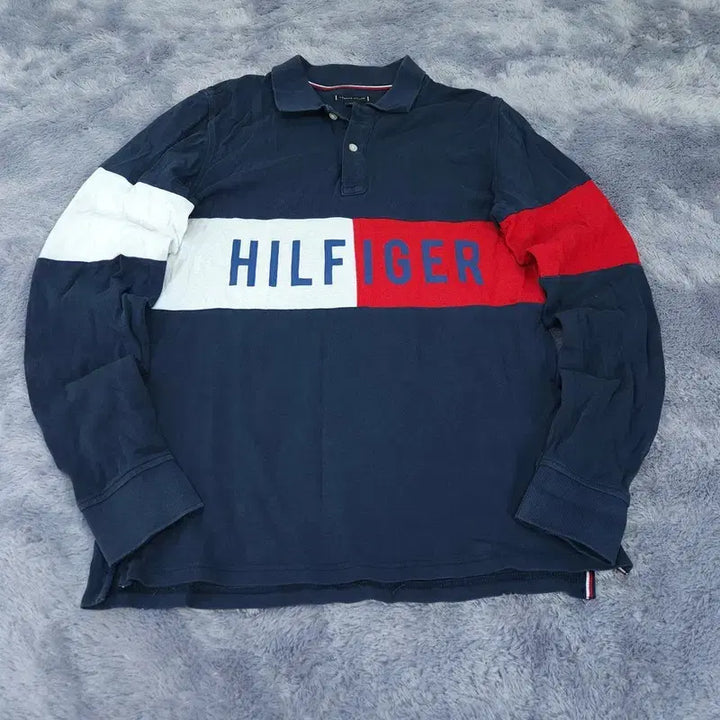 [BUNJANG] Tommy Hilfiger Long Sleeve Polo Shirt / [176(16)] 타미힐피거 카라 긴팔 티