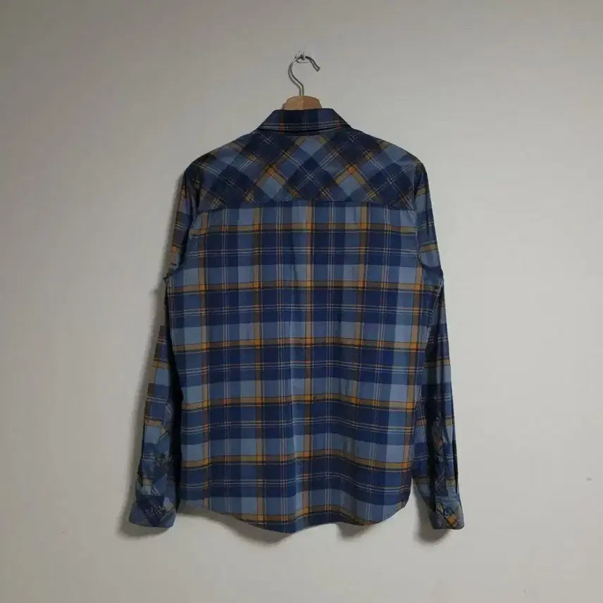[BUNJANG] Columbia Checkered Shirt - Blue / (M) COLUMBIA 컬럼비아 체크 셔츠 남방 블루