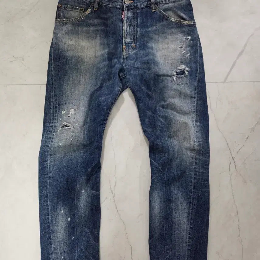 [BUNJANG] Dsquared2 Distressed Wash Baggy Fit Jeans / 디스퀘어드2 배기핏 청바지