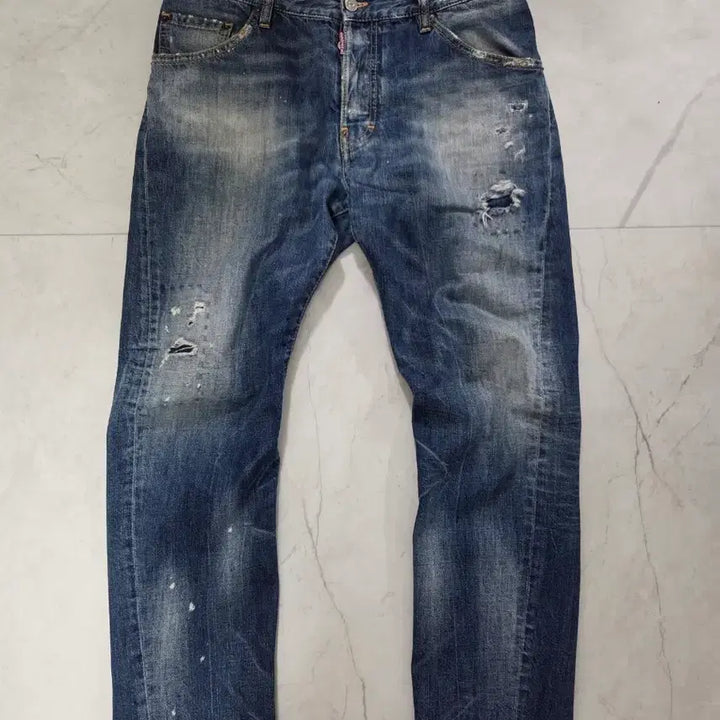 [BUNJANG] Dsquared2 Distressed Wash Baggy Fit Jeans / 디스퀘어드2 배기핏 청바지