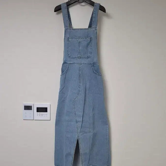 [BUNJANG] Denim Jumpsuit Skirt / 데님 멜빵 스커트 점프수트  <거의새상품>