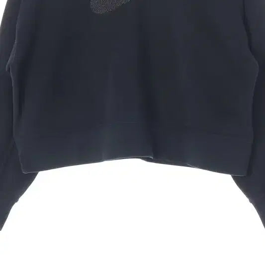[BUNJANG] Nike Big Swoosh Crop Sweatshirt (Black, M) / 나이키 빅 스우시 로고 크롭 맨투맨 블랙 M