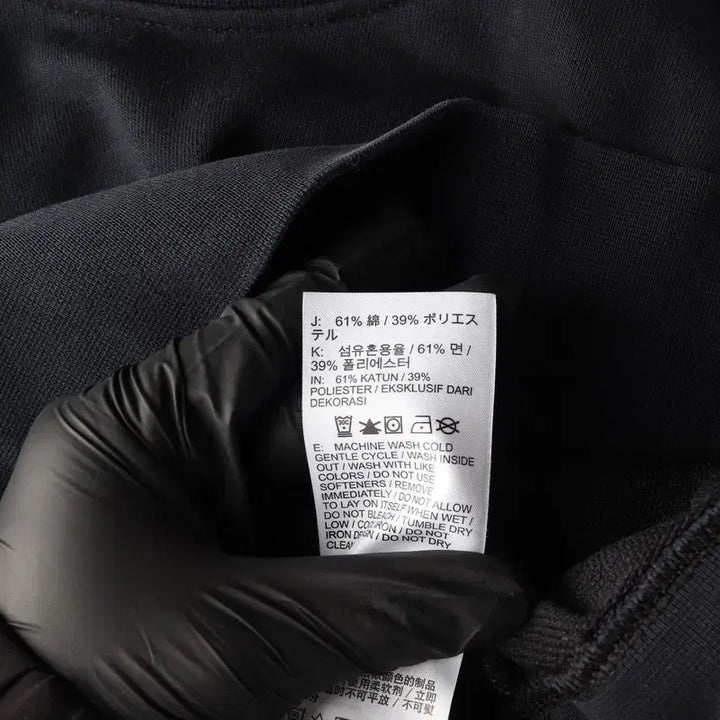 [BUNJANG] Nike Big Swoosh Crop Sweatshirt (Black, M) / 나이키 빅 스우시 로고 크롭 맨투맨 블랙 M