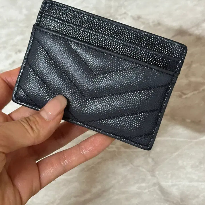 [BUNJANG] Saint Laurent Black Card Wallet / 생로랑 블랙 카드지갑