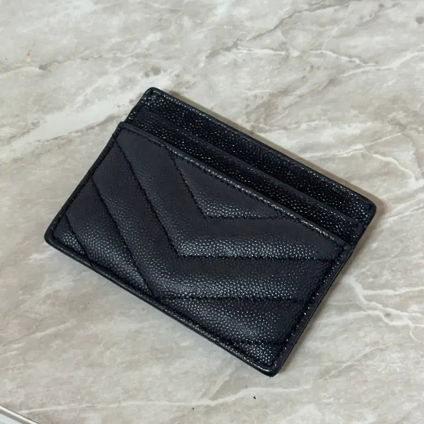 [BUNJANG] Saint Laurent Black Card Wallet / 생로랑 블랙 카드지갑
