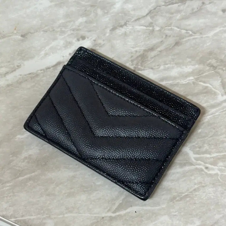 [BUNJANG] Saint Laurent Black Card Wallet / 생로랑 블랙 카드지갑