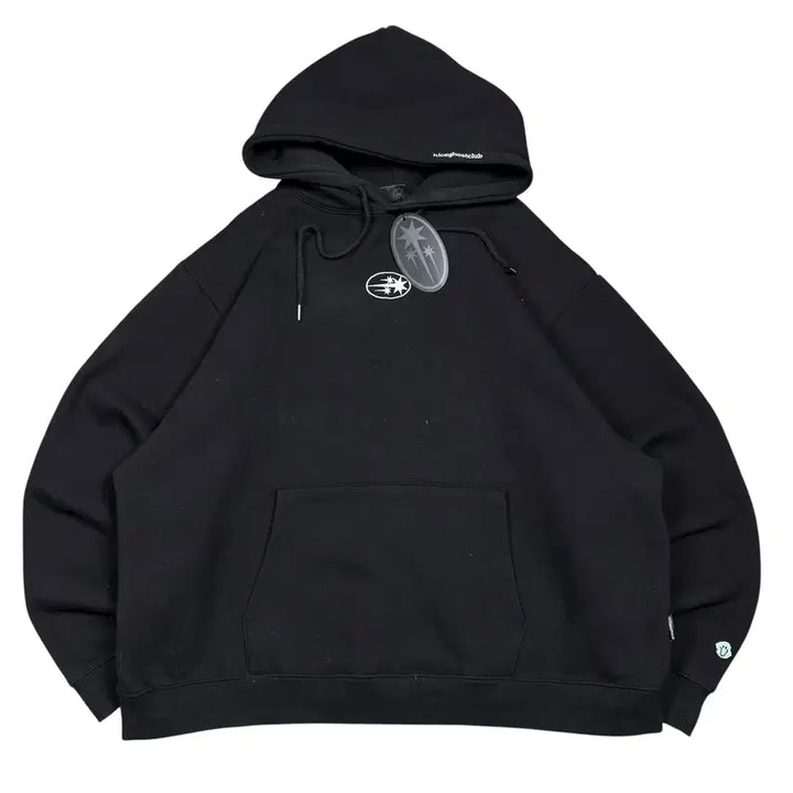 [BUNJANG] Nice Ghost Club Black Hoodie / 나이스 고스트 클럽 블랙 후드티