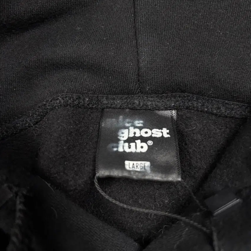 [BUNJANG] Nice Ghost Club Black Hoodie / 나이스 고스트 클럽 블랙 후드티