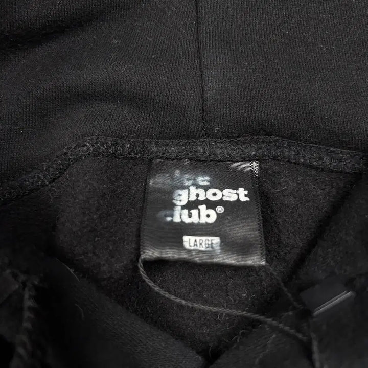 [BUNJANG] Nice Ghost Club Black Hoodie / 나이스 고스트 클럽 블랙 후드티