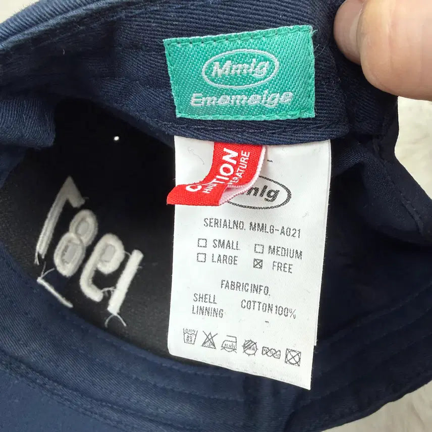 [BUNJANG] Mmlg Embroidered Logo Ball Cap Navy / F) Mmlg 자수로고 볼캡 네이비