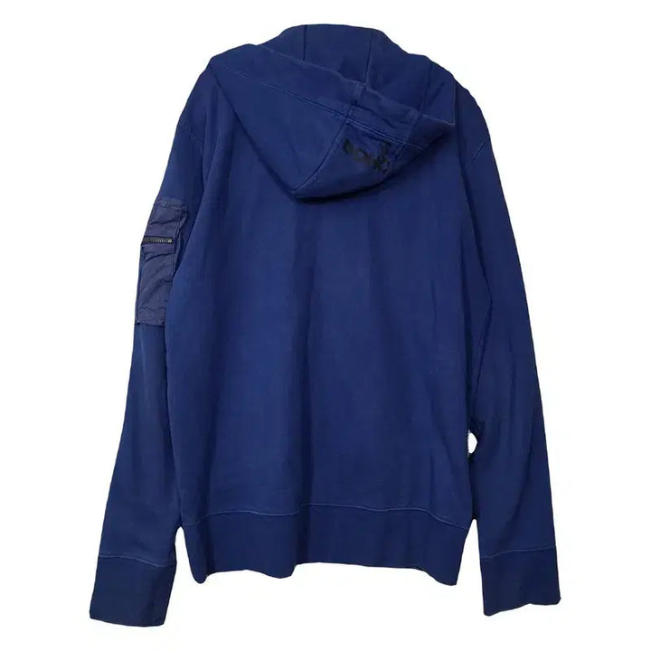 [BUNJANG] DOHC Y2K Vintage Printed Hoodie Zip-up (Navy, M) / DOHC 네이비 Y2K 빈티지 프린팅 후드 집업 M