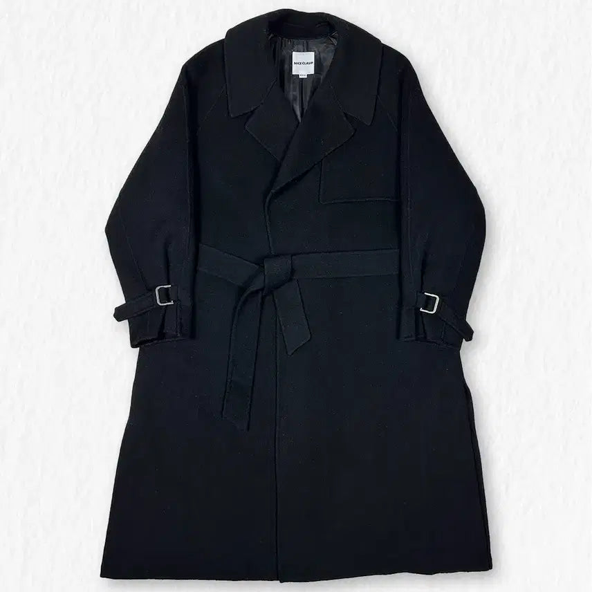 [BUNJANG] NICE CLAUP Wool 100% Belted Coat / 나이스클랍 울100% 벨티드 코트
