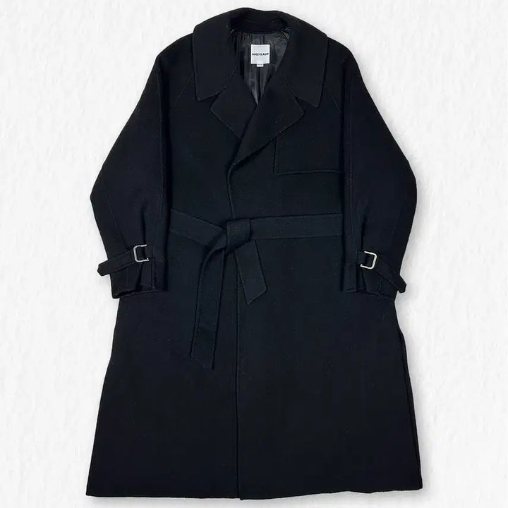 [BUNJANG] NICE CLAUP Wool 100% Belted Coat / 나이스클랍 울100% 벨티드 코트