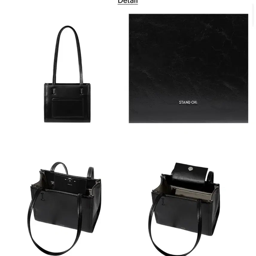 [BUNJANG] Stand Oil Oblong Bag Mini (Black) / 스탠드 오일 오블롱백 미니(블랙)
