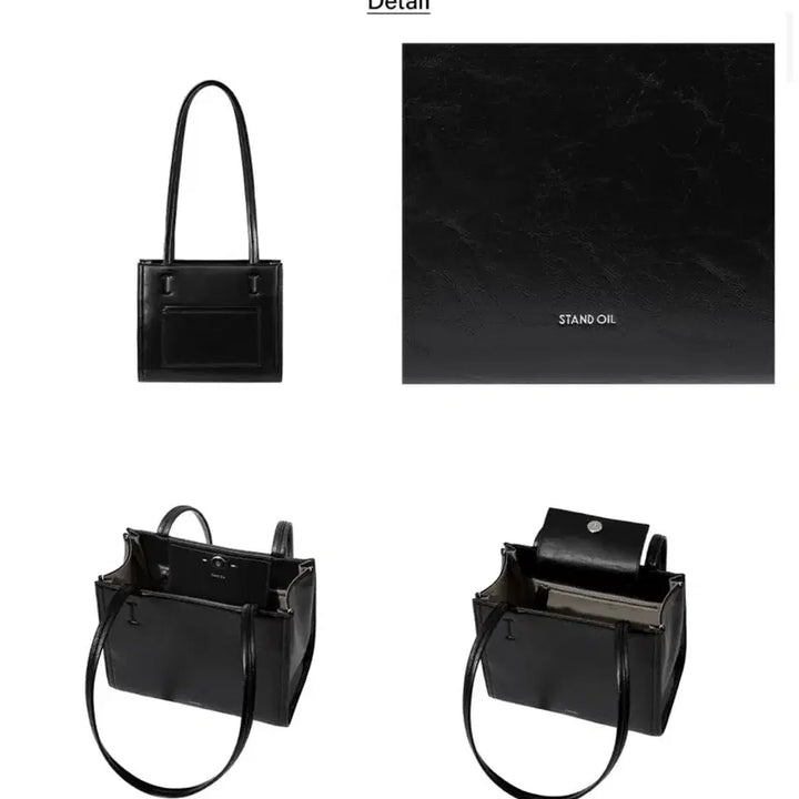 [BUNJANG] Stand Oil Oblong Bag Mini (Black) / 스탠드 오일 오블롱백 미니(블랙)