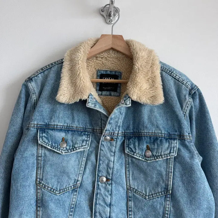 [BUNJANG] ZARA Sherpa Denim Jacket / 자라(ZARA) 쉐르파 데님 자켓