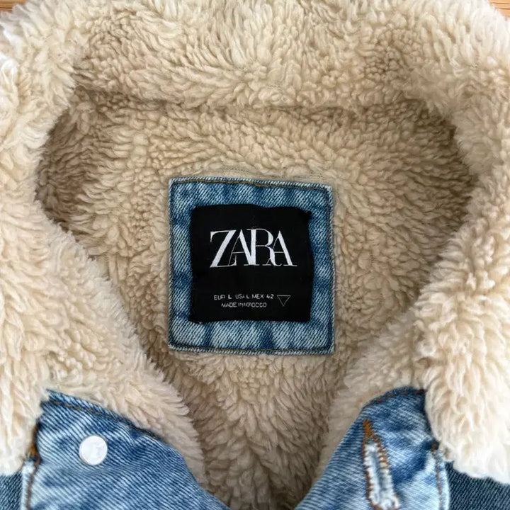 [BUNJANG] ZARA Sherpa Denim Jacket / 자라(ZARA) 쉐르파 데님 자켓