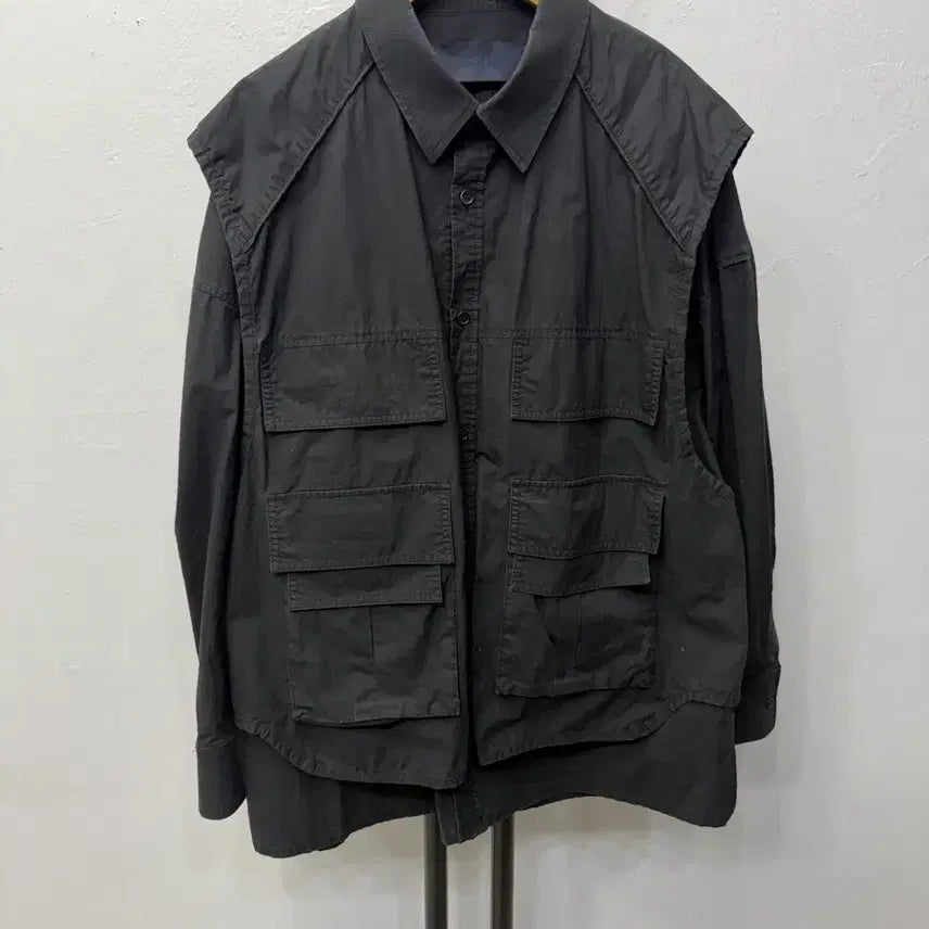 [SOLD OUT] 정품) 준지 21ss 오버핏 이중 포켓 셔츠형 자켓 44
