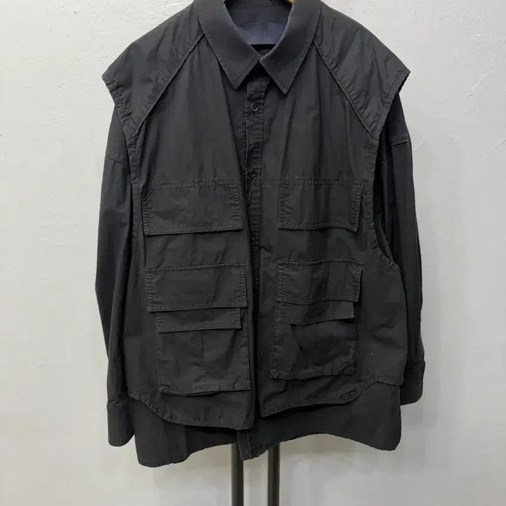 [SOLD OUT] 정품) 준지 21ss 오버핏 이중 포켓 셔츠형 자켓 44
