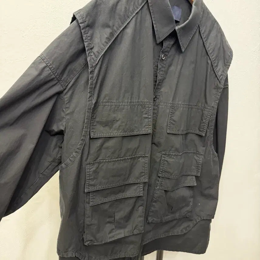 [SOLD OUT] 정품) 준지 21ss 오버핏 이중 포켓 셔츠형 자켓 44