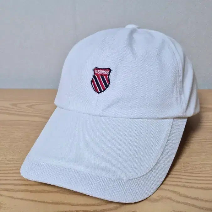 [BUNJANG] K-Swiss White Baseball Cap Hat / 케이스위스 흰색 볼캡 모자 프리 57-59cm 가능