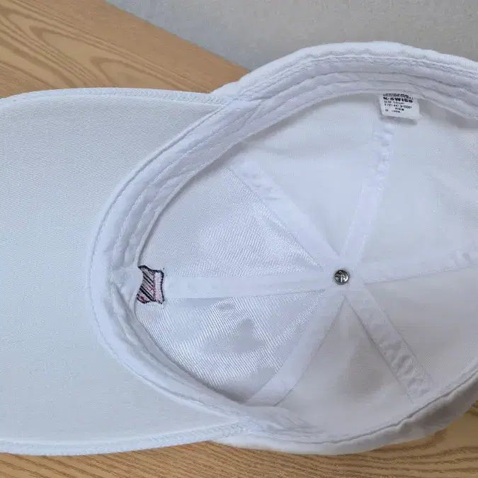 [BUNJANG] K-Swiss White Baseball Cap Hat / 케이스위스 흰색 볼캡 모자 프리 57-59cm 가능