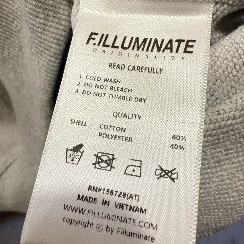[BUNJANG] Filluminate Gray Hoodie / 필루미네이트 그레이 후드티