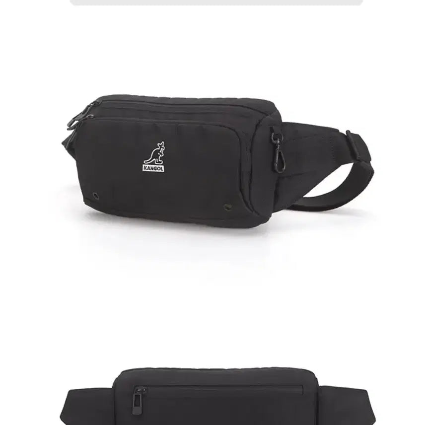 [BUNJANG] Kangol Waist Bag (Black) / 캉골 웨이스트백(블랙)