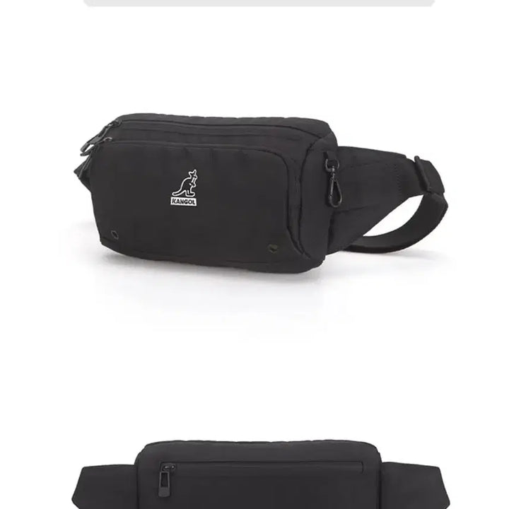 [BUNJANG] Kangol Waist Bag (Black) / 캉골 웨이스트백(블랙)