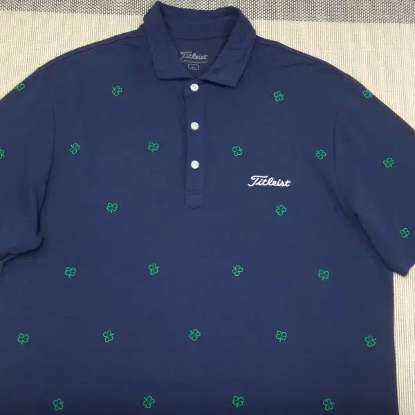 [SOLD OUT] (105) 타이틀리스트 클로버 스트레치 카라 반팔티