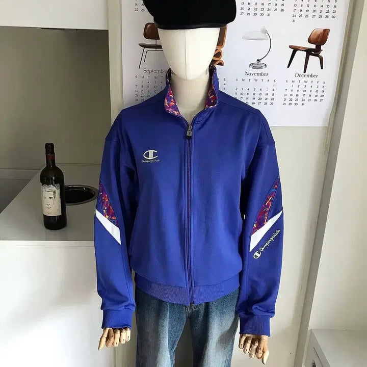 [BUNJANG] Champion Crop Track Zip-Up Jacket / 챔피온 크롭 트랙 집업 자켓