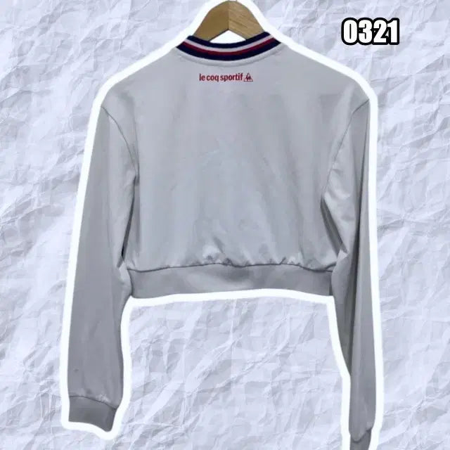 [BUNJANG] Le Coq Sportif Sunday Loose Fit Crop Sweatshirt / S 르꼬끄 선데이 루즈핏 크롭 맨투