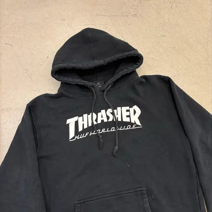 [BUNJANG] Thrasher x HUF Big Logo Hoodie / 트레셔 x 허프 빅로고 후드티