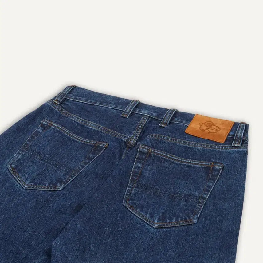 [BUNJANG] Drakes Stone Wash 14oz Japanese Selvedge Denim Jeans / [Drakes]드레익스 스톤워시 14oz 재패니스 셀비지 데님