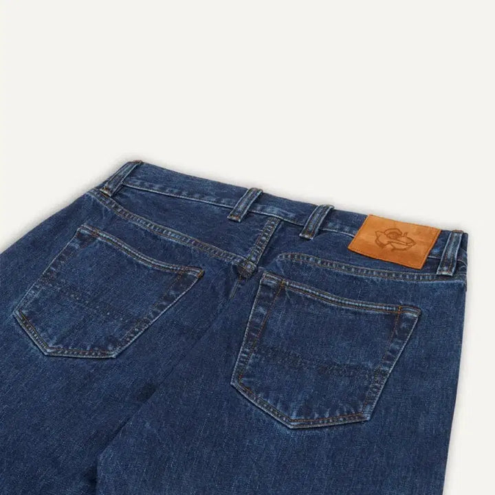[BUNJANG] Drakes Stone Wash 14oz Japanese Selvedge Denim Jeans / [Drakes]드레익스 스톤워시 14oz 재패니스 셀비지 데님