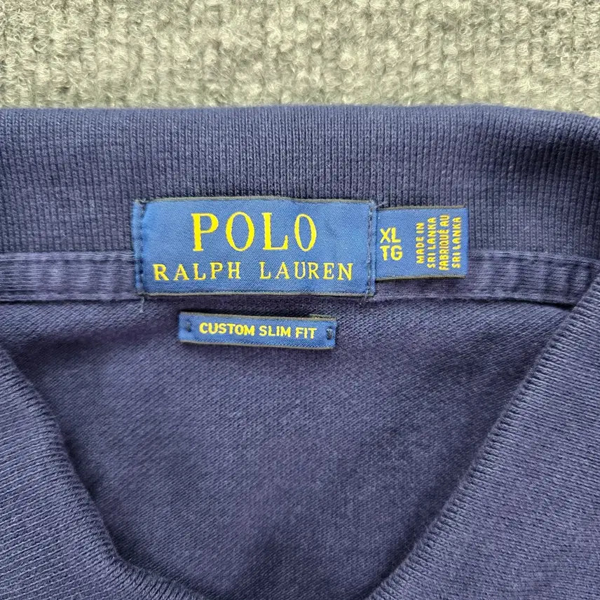 [BUNJANG] Polo Ralph Lauren Big Pony Crest Polo Shirt / 폴로 랄프로렌 빅포니 크레스트 카라티 네이비 골드